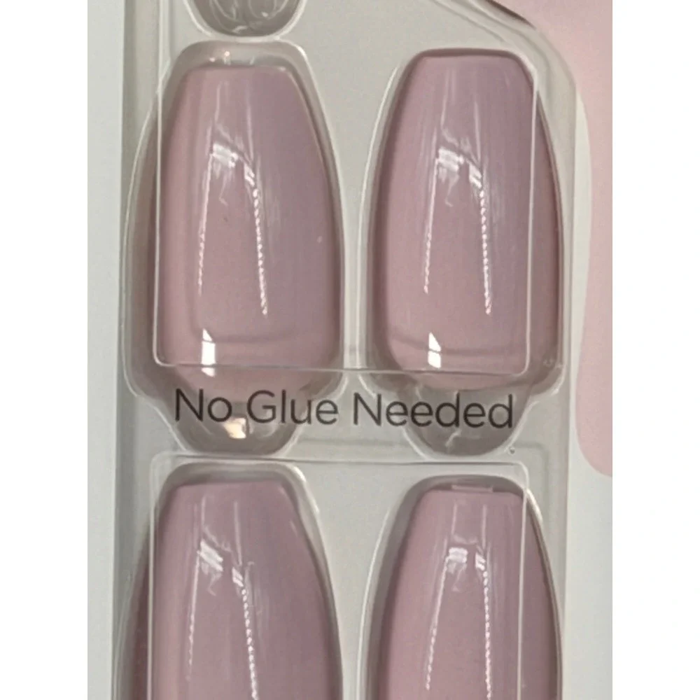 KISS imPRESS Color Press On Manicure French Lavender 516 Coffin Shape M 105-47